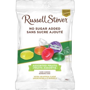 Russell Stove Assoted Fuits No Suga Added Ha Russell Stove 과일 모듬 설탕 무첨가 하드 캔디 150g/5.3oz., 1개, 150g