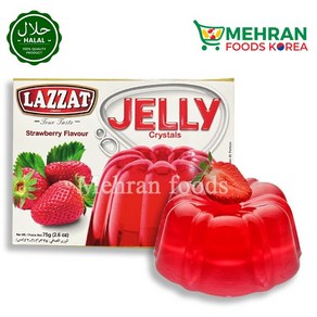 LAZZAT Halal Jelly Strawberry Flavor 75g 딸기 젤리 분말