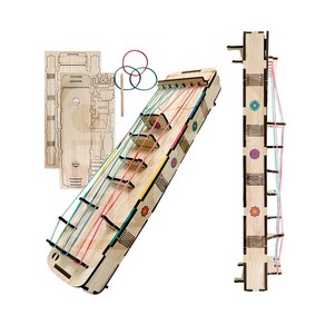 우리나라 전통악기 거문고 만들기 세트 체험학습 색칠놀이 조립 미니어처