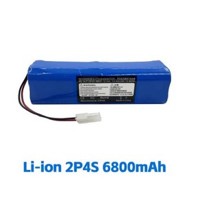 로봇 진공 청소기용 충전식 리튬 이온 배터리 팩 O SYB2 용 액세서리 12800mAh.4s2p.14.4v 2024 100 신제품, 1개, 2) 4S2P-P 6800mAh