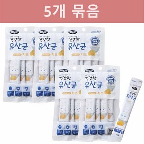 소화 잘 되는 짜먹는 건강한 피어 유산균 강아지 간식(15g x 4개입) 5개 묶음, 20개