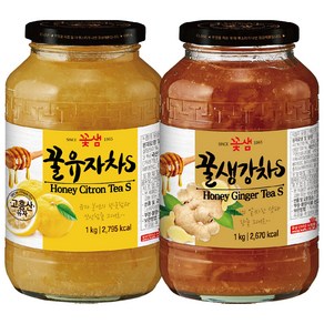 꽃샘 꿀유자차S 1kg *꿀생강차 1kg, 1개, 1개입