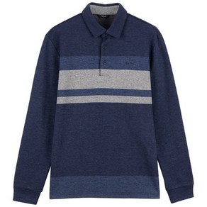 피에르가르뎅 캐주얼[동아강북] 남성 FW 간절기 겨울 #@특가세일@# 면 혼방 앞등판스트라이프티셔츠 PJTS4404 - 7866