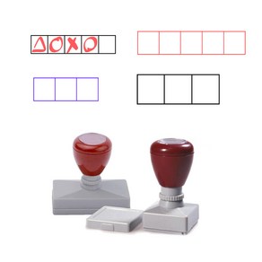 티처스 오답풀이 만년홀더 3칸 5칸 도장 문제풀이 고무인 네모칸 수학 공부 학습 도장 자동날인 스탬프
