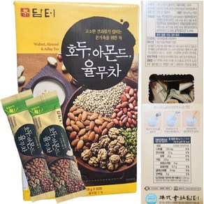 담터 호두 아몬드 율무차 호박씨 땅콩 곡물 스틱, 900g, 1박스, 50개입