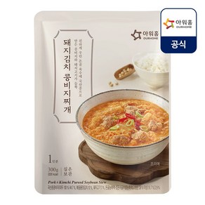 아워홈 돼지 김치 콩비지찌개 300g, 1개