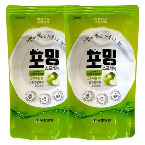 [유한양행] 아름다운 주방세제 포밍스프레이 500ml 리필, 1개