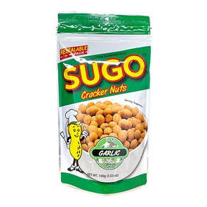 Sugo Cracker Nuts Garlic Flavor 수고 크래커 넛츠 마늘맛 땅콩 스낵