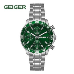 가이거[GEIGER] [백화점 정품] 가이거 남성 멀티펑션 메탈시계 GE8031 GN (42mm)