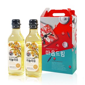 마음드림 카놀라유 선물세트 명절선물 500mlX2P, 2개, 500ml