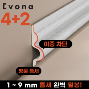 EVONA 이중차단 문풍지 사계절 프리미엄 신소재 우레탄