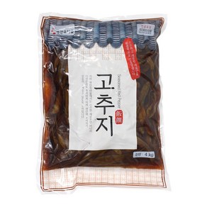 옛한옥마을 간장고추지 4kg, 1개