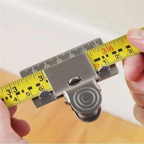 DIY 줄자 목공 코너 치수 클립 클램프 재기, 1개