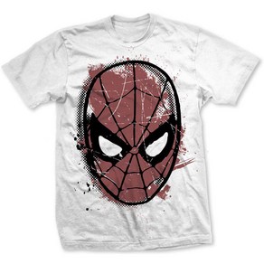 ROCKPANDA Spider-Man Spidey Big Head Distressed 반팔티