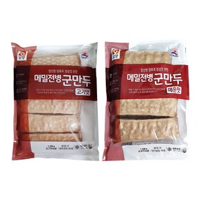 사조오양 메밀전병 군만두 고기맛 매운맛 1200g 2개, 메밀전병 고기맛+메밀전병 고기맛, 1.2kg