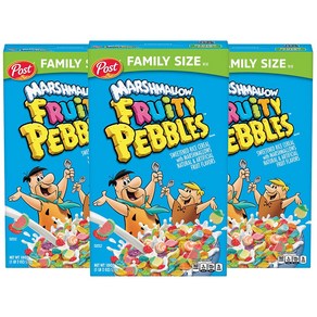 포스트 마시멜로 프루티 페블스 마시멜로 시리얼 대용량 3개 Post Fuity PEBBLES with Mashmallows Ceeal 18oz 3ct, 510g