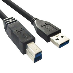 USB3.0 B타입 케이블 델 울트라샤프 연결 업스트림용 USB 케이블 모니터 경유 허브용도, 3m, 1개