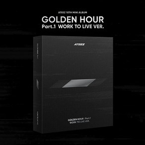 에이티즈 앨범 미니 10집 [GOLDEN HOUR Pat.1] WORK TO LIVE ATEEZ 골든아워 DVD Ve. (미개봉)