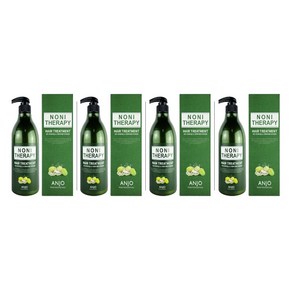 [앙쥬] 노니 헤어 트리트먼트 (대용량 각 750ml) + 증정 : 노니 헤어 에센스 120g / 노니 추출물 함유로 탈모증상 완화 민감한 두피관리 및 손상된 모발개선, 4개, 750ml