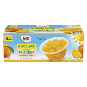 돌 Yellow Cling Diced Peaches 16개입, 1개, 1.81kg