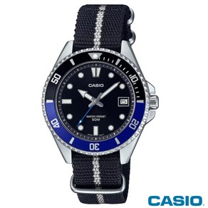 [정품]국내발송 카시오시계 CASIO MDV-10C-1A2V 카시오 흑새치 블랙 다이버 나토밴드시계 5기압방수 시계선물