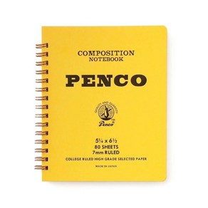 펜코 COIL NOTEBOOK [Medium] 데스크테리어, Yellow