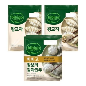 비비고 왕교자 1.05kg x2 + 찰보리감자만두 400g, 비비고 왕교자 1.05kg x2 + 찰보리감자만두 40, 1세트, 2.9kg