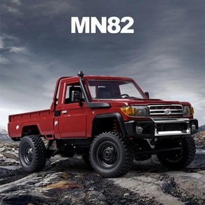 수륙양용RC카 RC 키덜트 장난감자동차 MN82 자동차 112 MN 모델 RTR 픽업 트럭 24G LC79 4WD 280 모터 비례 오프로드 차량 리모컨 선물, 1개