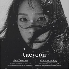 개봉앨범 포토카드 없음 | 태연(TAEYEON) - 겨울 앨범 This Christmas - Winter is Coming