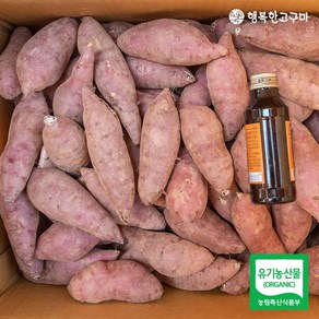 [생산자 직배송] 2024년 수확 유기농 행복한고구마 달수 아기, 1박스, 5kg, 2024년산 달수 아기