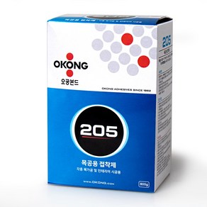 [다우몰] 오공 목공본드 205본드 800G (1+1) 친환경 접착제 목재접착, 1세트