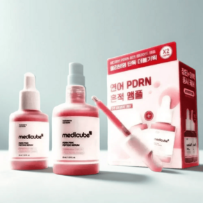 메디큐브 연어 PDRN 핑크 앰플 더블기획 30ml+30ml, 1세트, 60ml