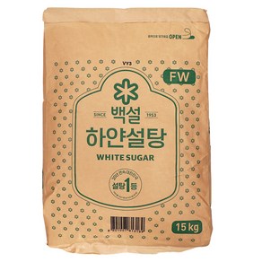 백설 하얀설탕, 15kg, 1개