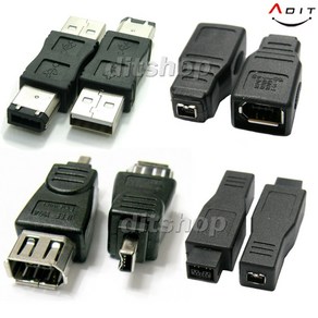 세운상가 ADIT 1394케이블 1394젠더 6P 4P 9P 소니디카 디카젠더 USB_6P USB_4P USB_1394 부품 데이터전송