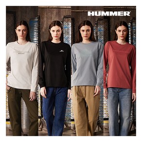 [험머] HUMMER 24FW 여성 SORONA® 기모 티셔츠 4종