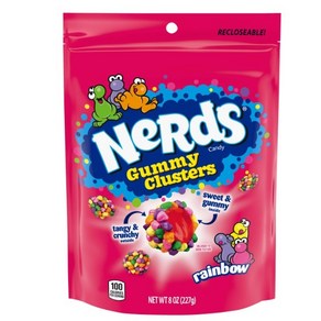 [미국직배송]너드 구미 클러스터 젤리 226g Neds Gummy Clustes Candy 8oz, 1개