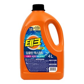 테크 딥클린 엑스퍼트 세제 드럼 4L 1개, 드럼, 4L, 1개