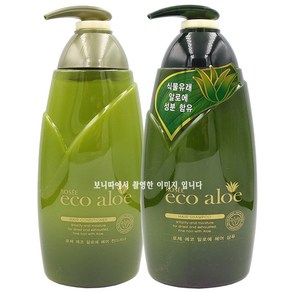 로제 에코 알로에 헤어 샴푸 760ml+로제 에코 알로에 헤어 컨디셔너 760ml 1세트, 1개, 760ml