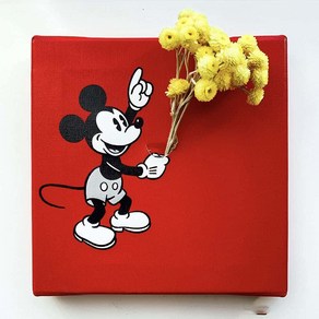 IKEBANA 20cm 20cm Disney IKE-DSNY-1807-04 아트 델리 포스터 패널 디즈니 미키 ×