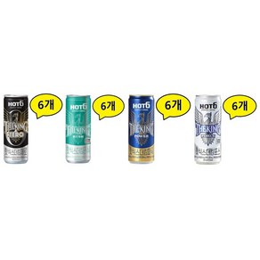 핫식스 더킹 제로 6개 + 러쉬 6개 + 파워 6개 + 포스 6개 총24개(355ml), 355ml, 1세트