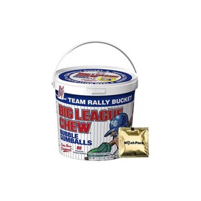 Big League Chew 빅리그츄 버블 검볼 Nosh Pack 80개입, 1개, 480g