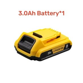 6000mAh 리튬이온 배터리DeWalt 10.8V 12V 18V 20V Max 6.0Ah DCB205 DCB206 리튬이온 배터리 교체 전기 공구 배터리용, 1세트, 6) 20Volt 3.0Ah