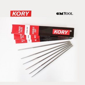 KORY 코리 체인톱줄 체인톱 야스리 엔진톱 날세움 4.0mm 4.8mm 한통 6개입, 4.0mm(5/32인치), 1세트