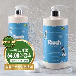 터치 지루성 두피 비듬 각질케어 약산성 청소년 쿨샴푸 1000L, 1개, 1L