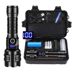 LED 500000 led XHP99 flashlight IP67 5 손전등 강력 초고휘도 루멘 플래시 라이트