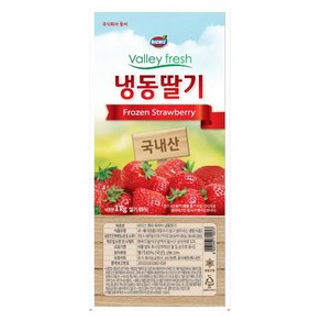 동서 동서 리치스 냉동딸기(가당) 1kg 홈캉스 모에모에큥 탕비실 직장인 자취템, 1개