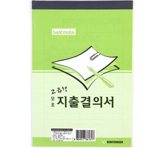 종이 지출결의서 양식 서식지 경리 지출 내역서 회사 계산 서류 서식 사무 업무 법인 회계