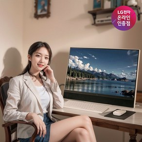 [한컴오피스증정] LG전자 일체형PC 27인치 12세대 i7 QHD 사무용 학생용 데스크탑 올인원PC 윈도우11 27V70Q-GA70K