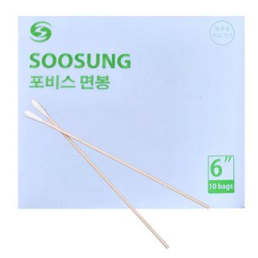 문정 솜면봉 긴면봉(15cm) 100개 x 10팩, 1개