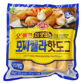 원하프오쉐프모짜렐라핫도그 500G/오뚜기